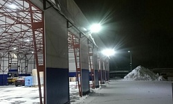 Освещение складского комплекса промышленно-торговой компания по продаже сантехнического оборудования