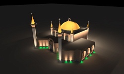 Подсветка мечети в г. Сатка