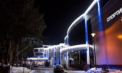 Архитектурная подсветка фасада молодежного центра "Волга"