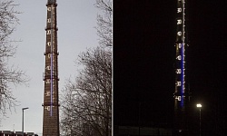 Архитектурное освещение Арт-объекта "Термометр"