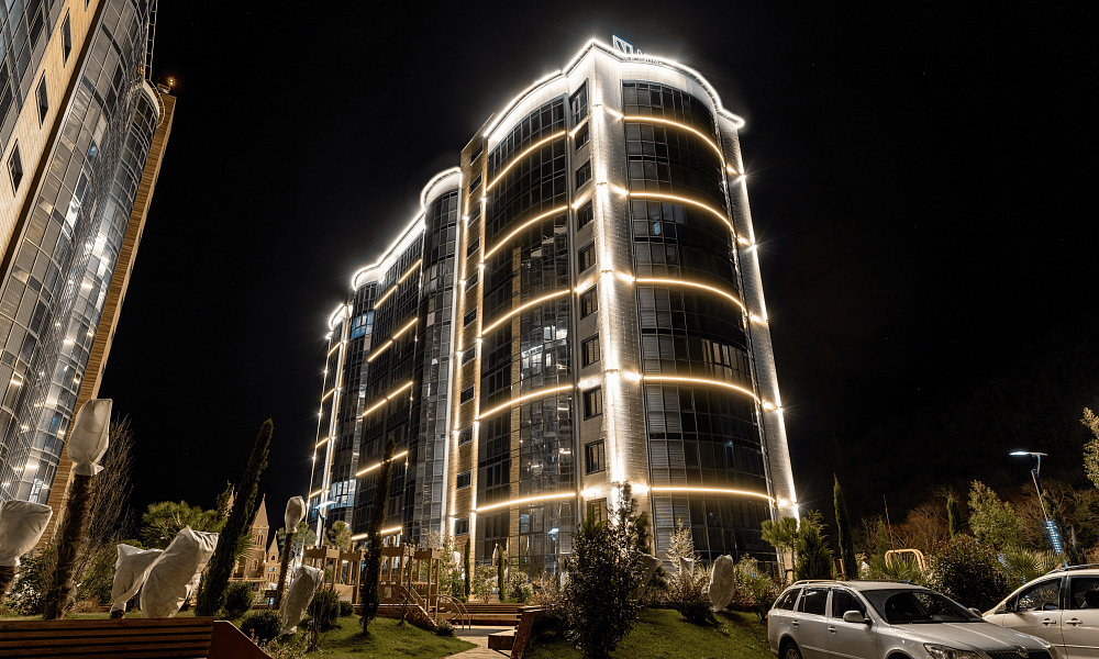 Архитектурная подсветка ЖК "Sun Hills"