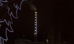 Архитектурное освещение Арт-объекта "Термометр"