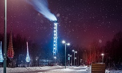 Архитектурное освещение Арт-объекта "Термометр"