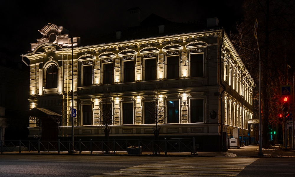 Архитектурная подсветка здания ГИСУ РТ