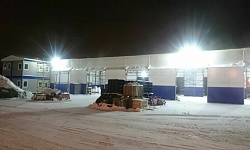 Освещение складского комплекса промышленно-торговой компания по продаже сантехнического оборудования