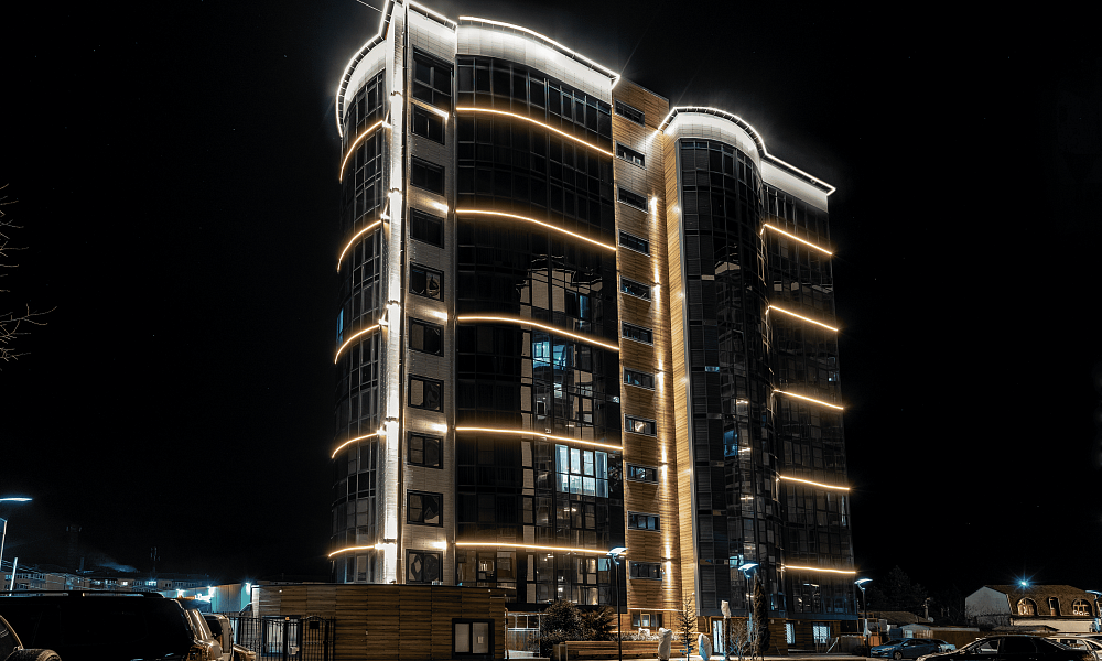 Архитектурная подсветка ЖК "Sun Hills"