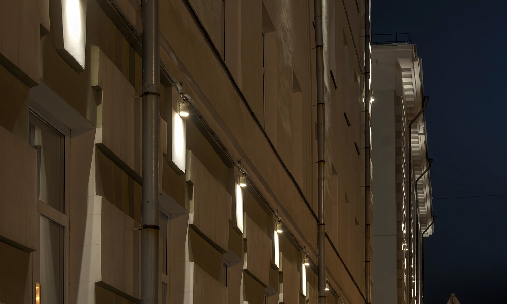 Архитектурная подсветка здания СГМУ