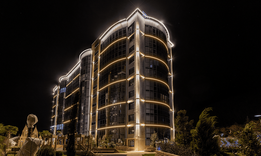 Архитектурная подсветка ЖК "Sun Hills"