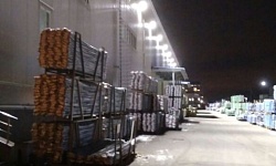 Освещение складского комплекса промышленно-торговой компания по продаже сантехнического оборудования