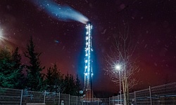 Архитектурное освещение Арт-объекта "Термометр"