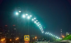 Освещение стен Казанского Кремля