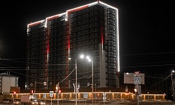 Архитектурное освещение ЖК Алые Паруса, г. Ангарск