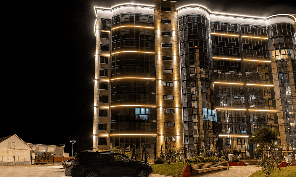 Архитектурная подсветка ЖК "Sun Hills"