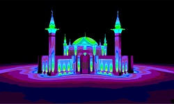 Подсветка мечети в г. Сатка