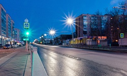 Освещение улицы Максимова